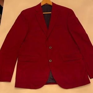 PROSSIMO Jack Victor Red Mens Sports Jacket Size 42R 100% Wool